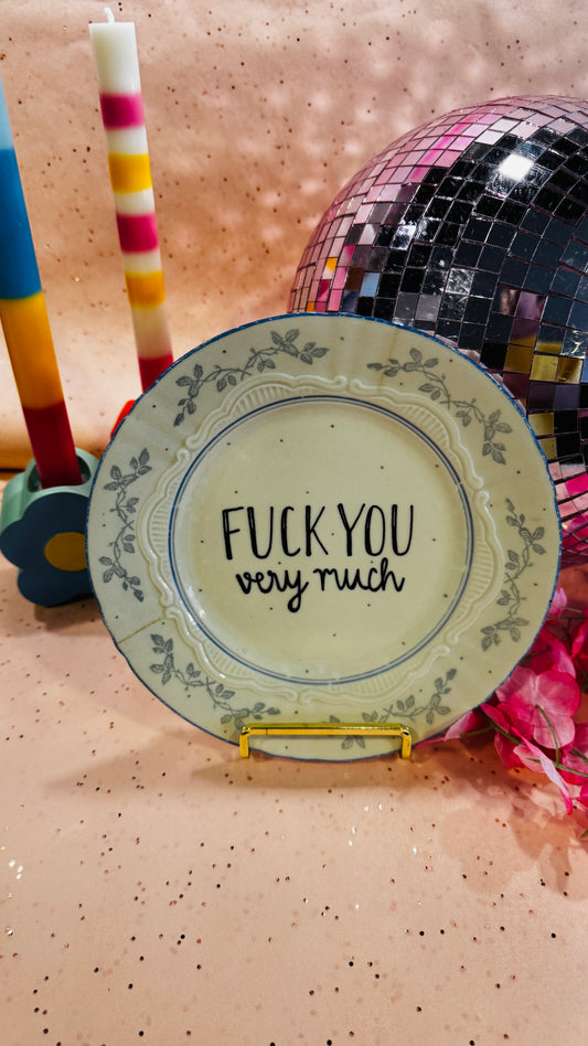 Fuck you very much Tallerken