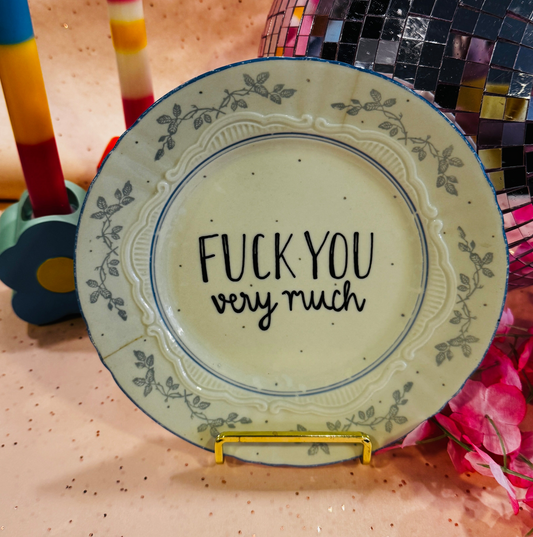 Fuck you very much Tallerken