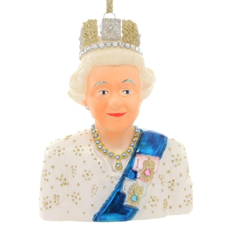 Dronning Elizabeth White Ornament