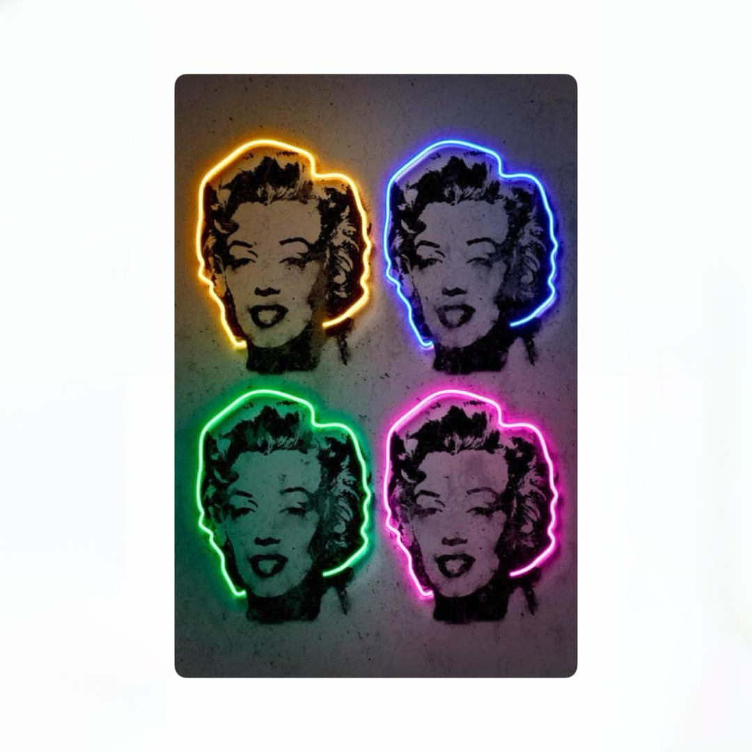 Marilyn Neon Pop Plakat