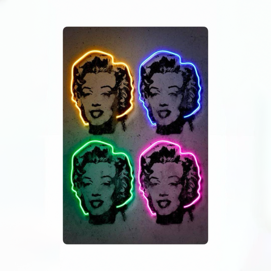 Marilyn Neon Pop Plakat