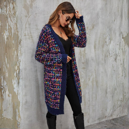 Multi Speckles Boucle Cardigan