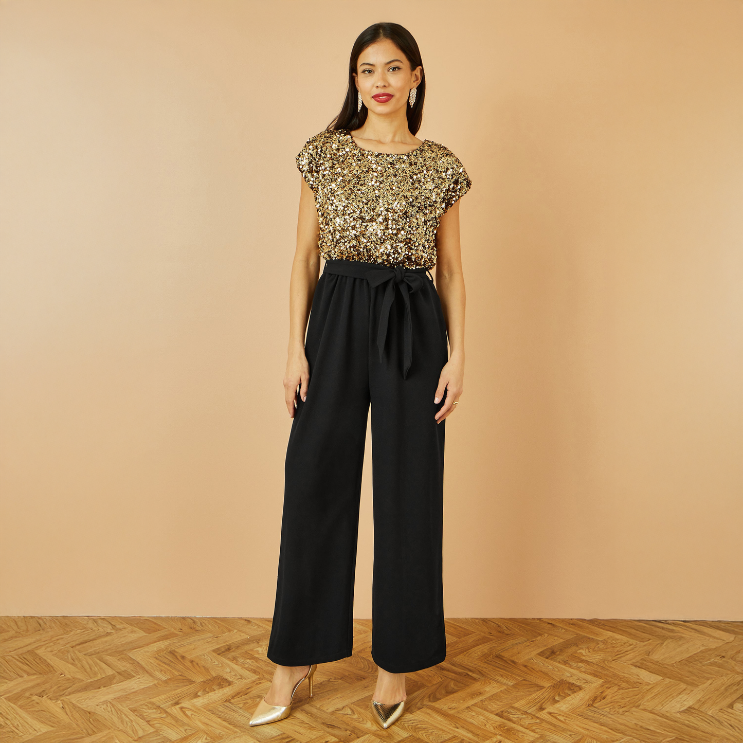 Gold Sequin Jumpsuit