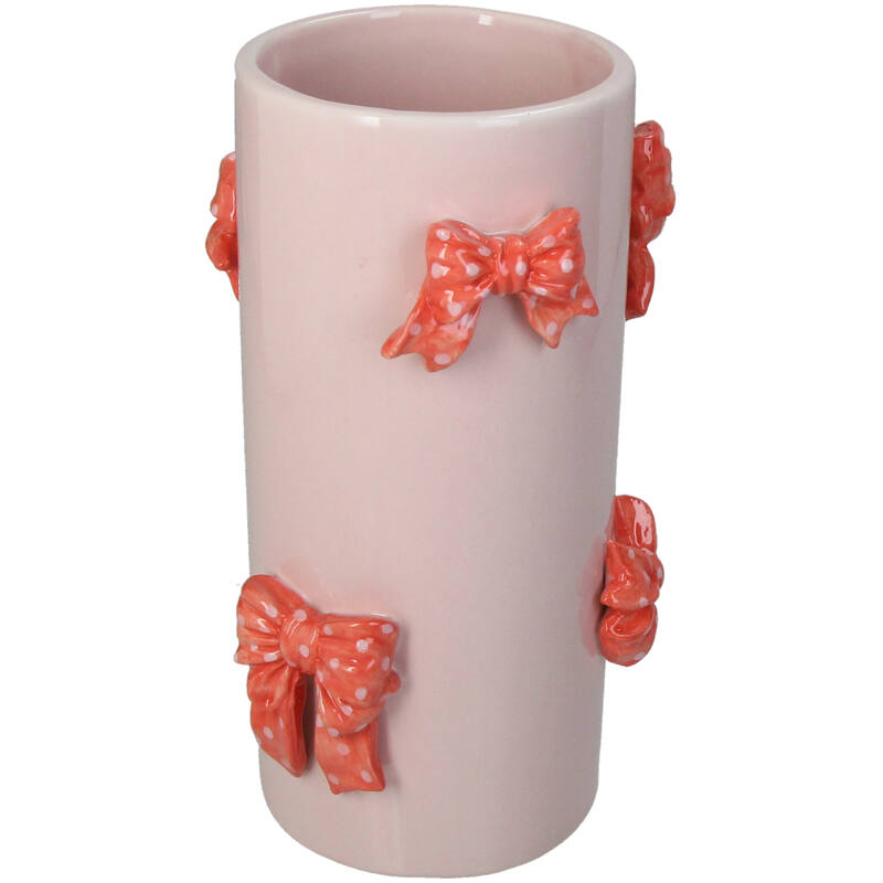 Pink Bow Vase