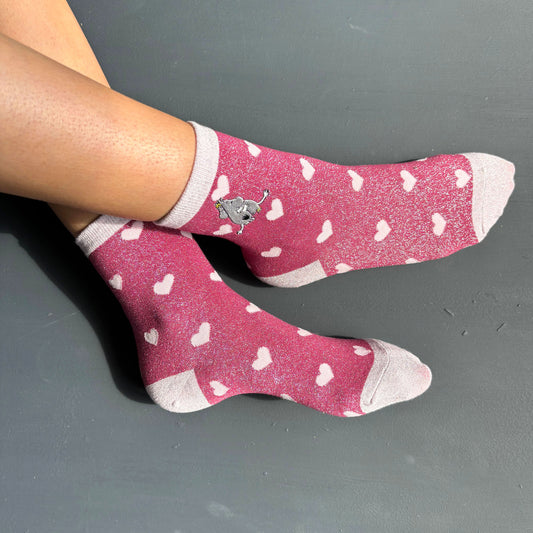 Mummi Glitter Love Sokker
