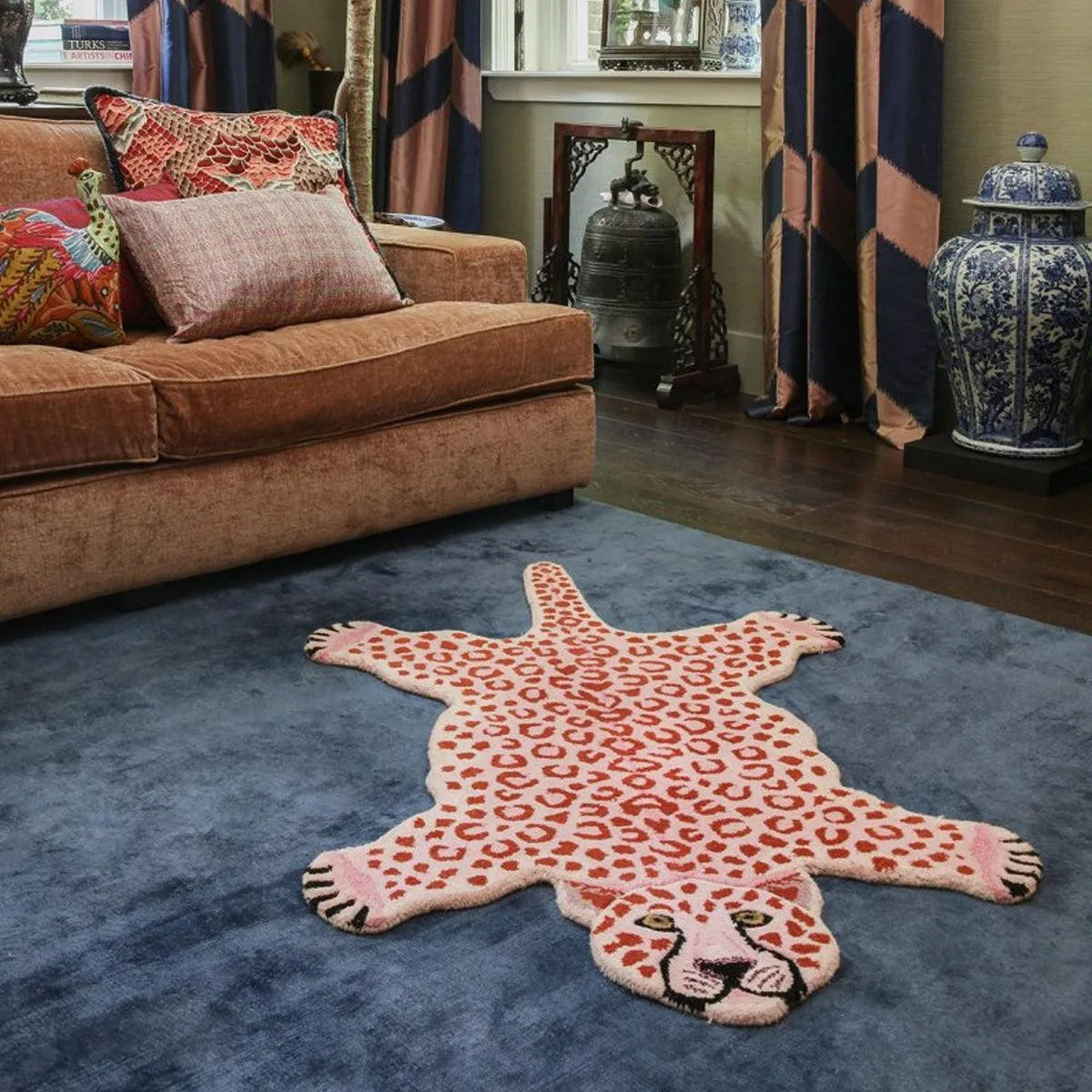 Pink Leopard Teppe