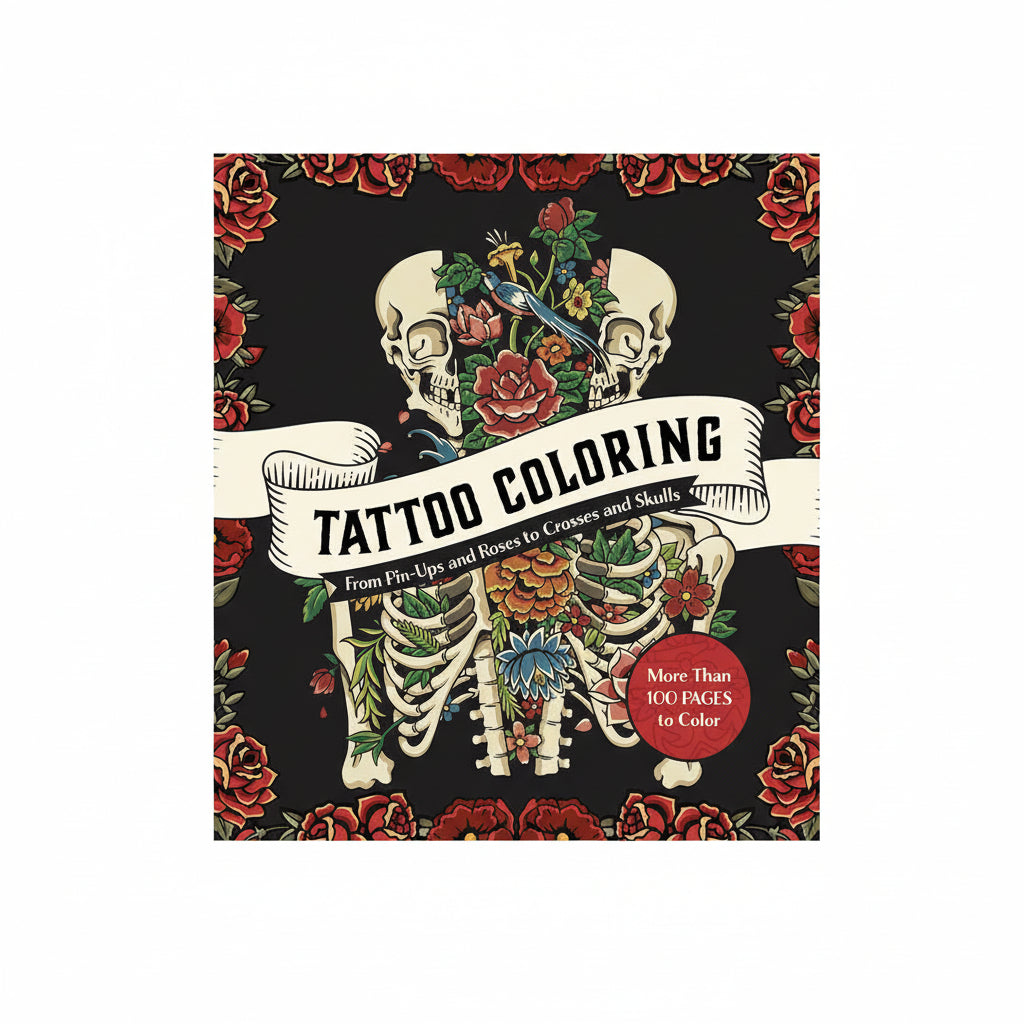 Tattoo Fargeleggingsbok