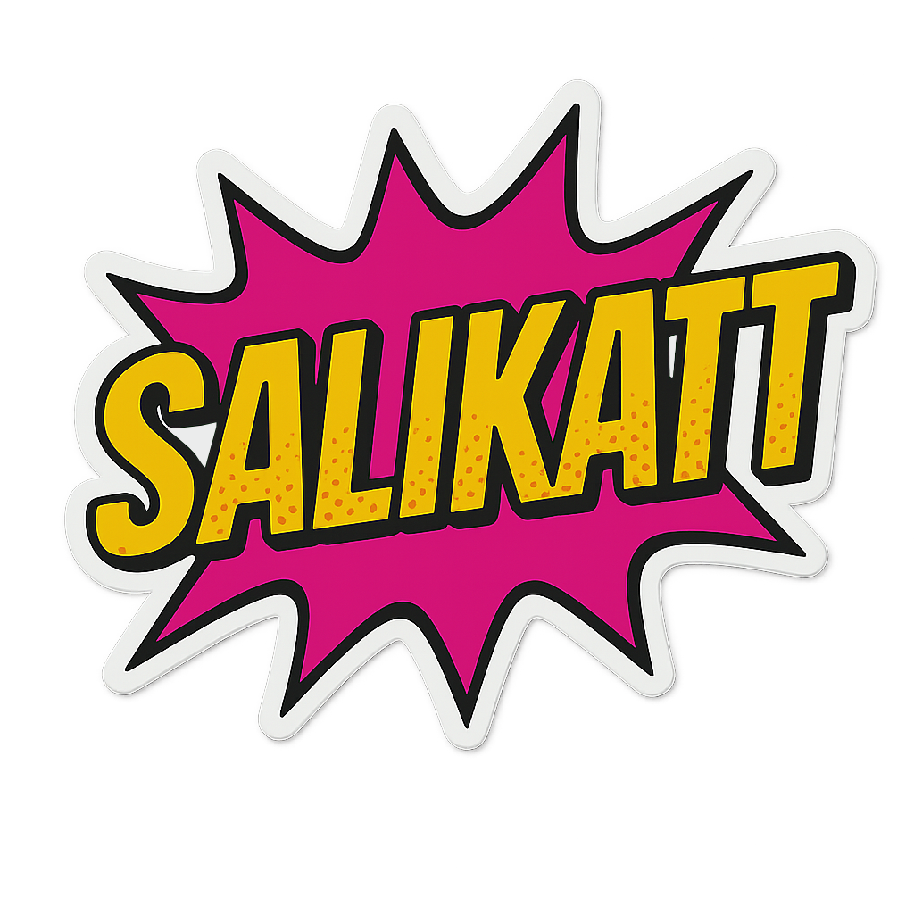 Salikatt Klistremerke