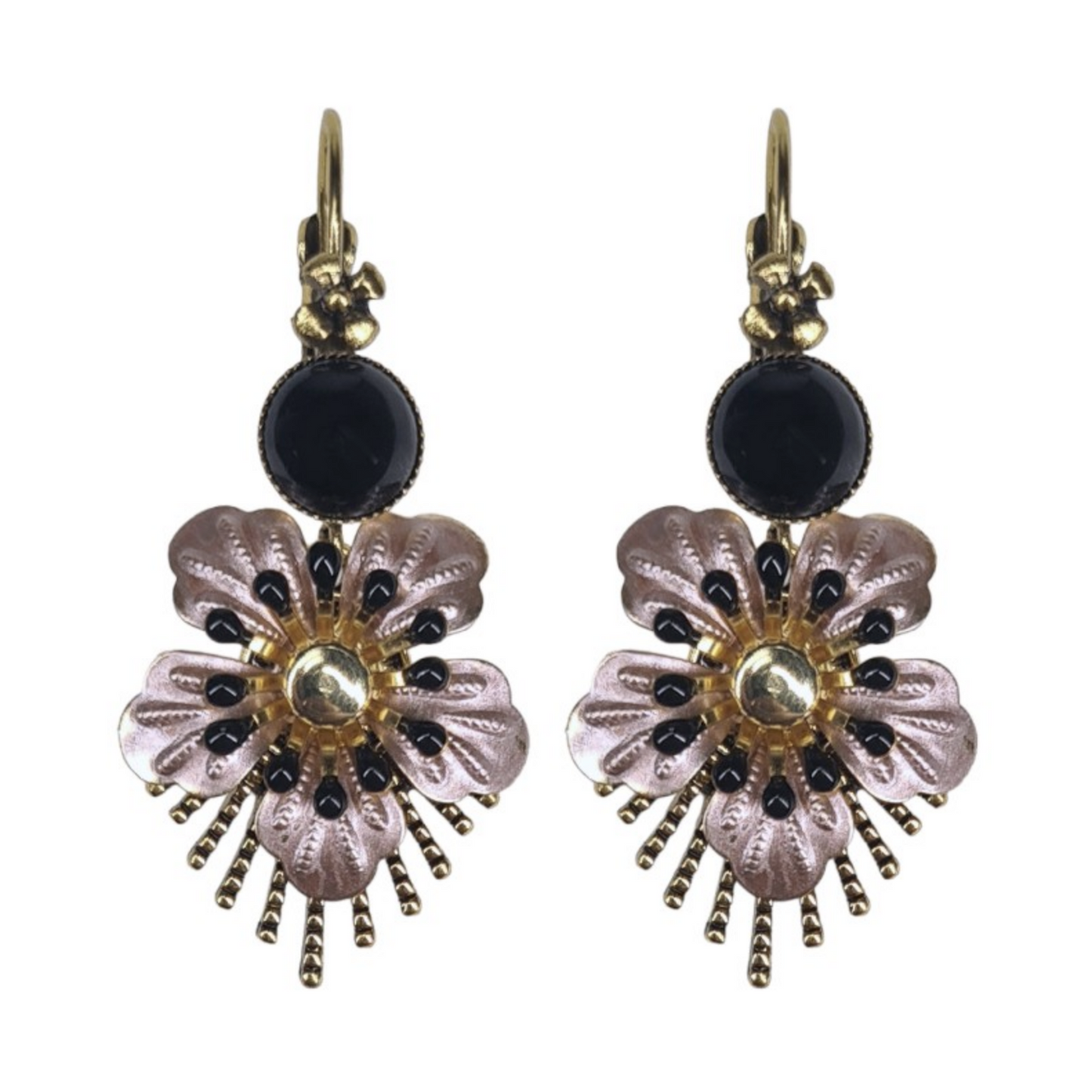 Raio Pale Pink & Black Ørepynt