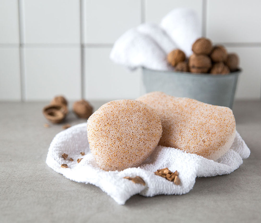 Konjac Ansiktssvamp Valnøtt
