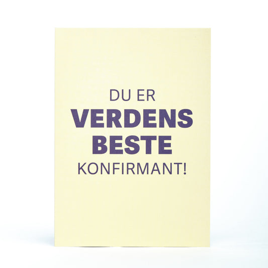 Kort, Verdens beste konfirmant!