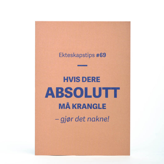 Kort, Ekteskapstips #69