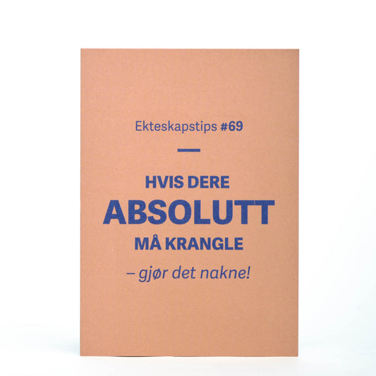 Kort, Ekteskapstips #69