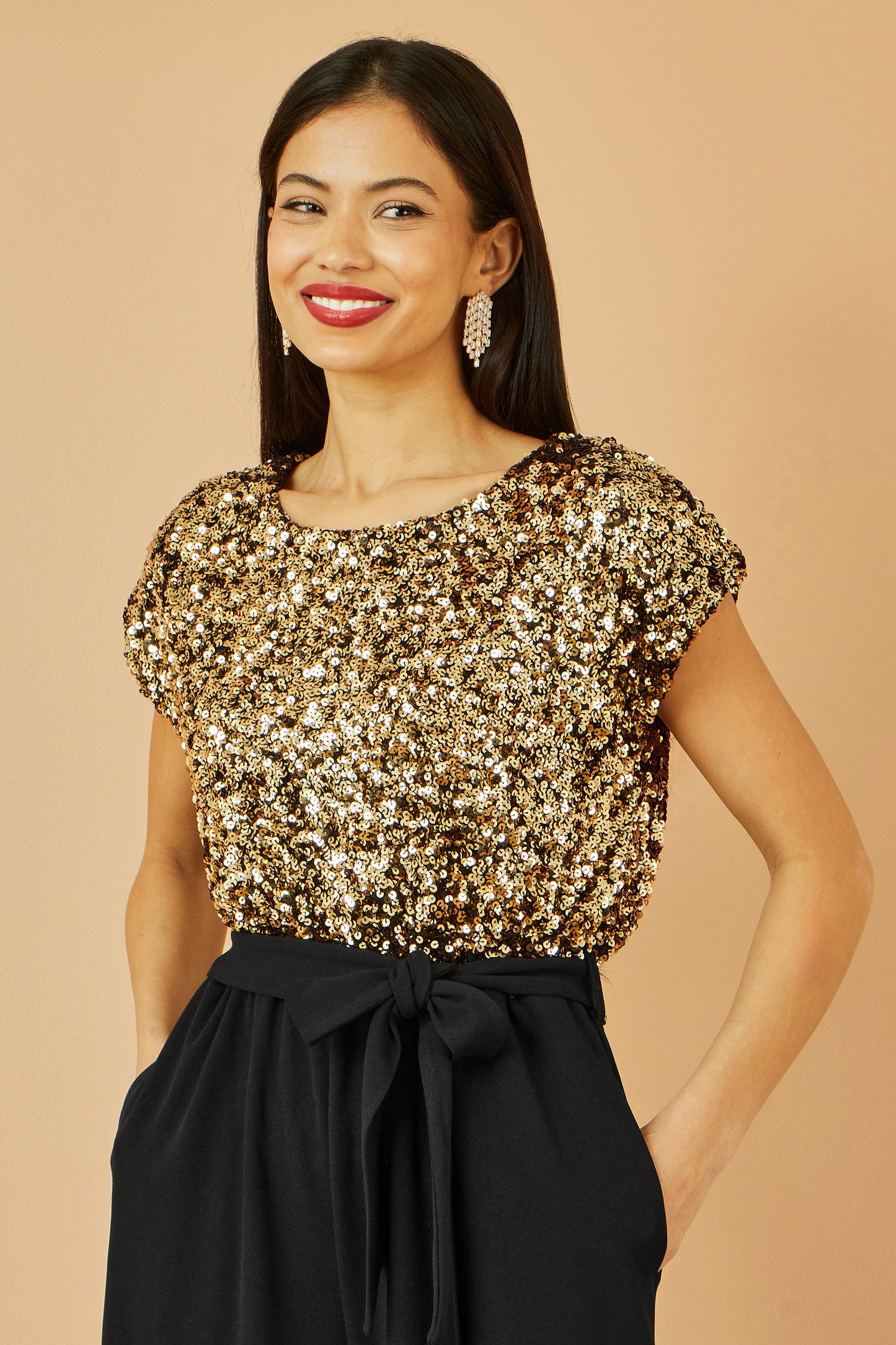 Gold Sequin Jumpsuit