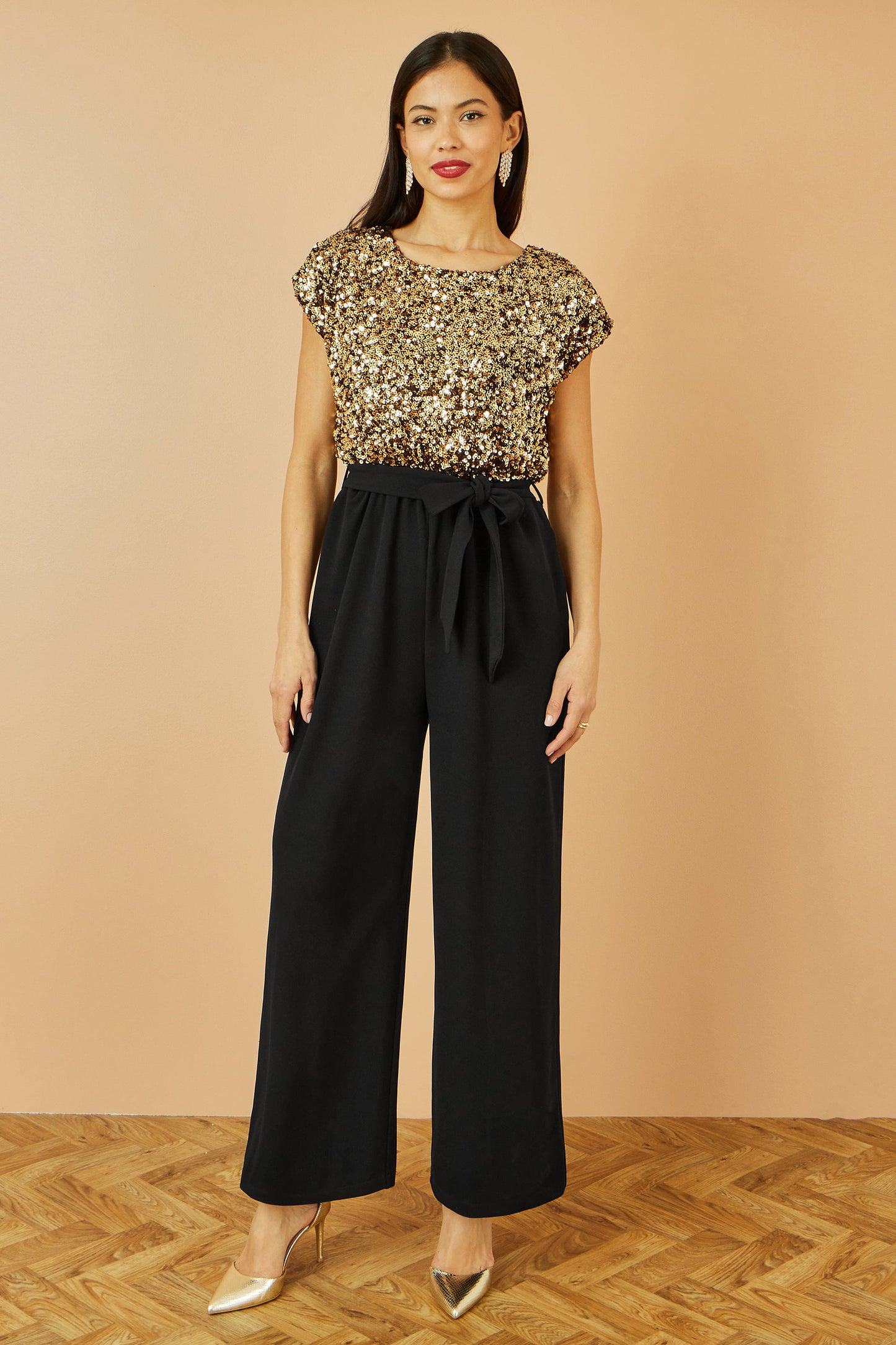 Gold Sequin Jumpsuit