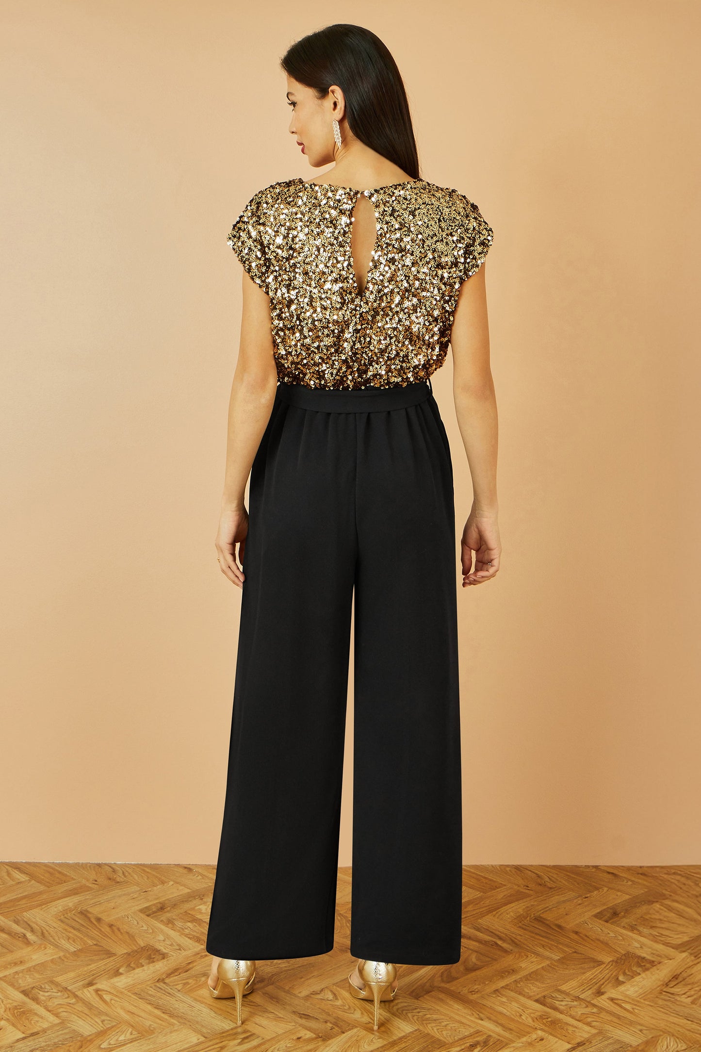 Gold Sequin Jumpsuit