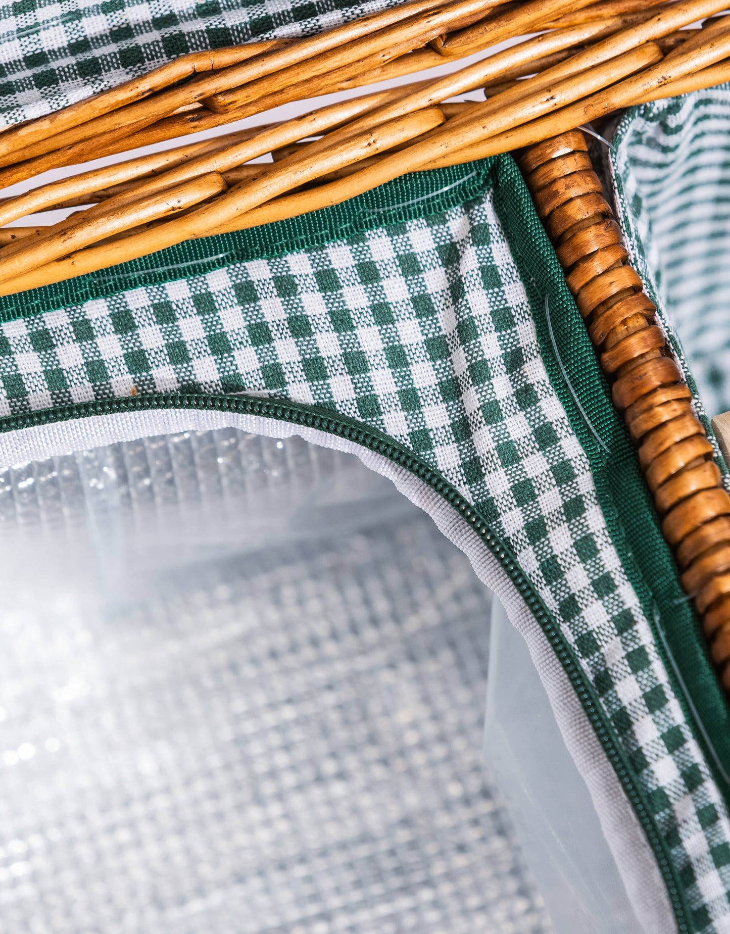 Gingham for 2 Piknikkurv