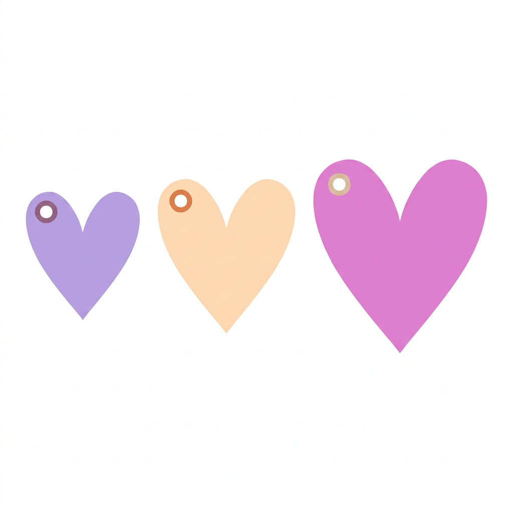 Gavelapper Hearts 6 pk