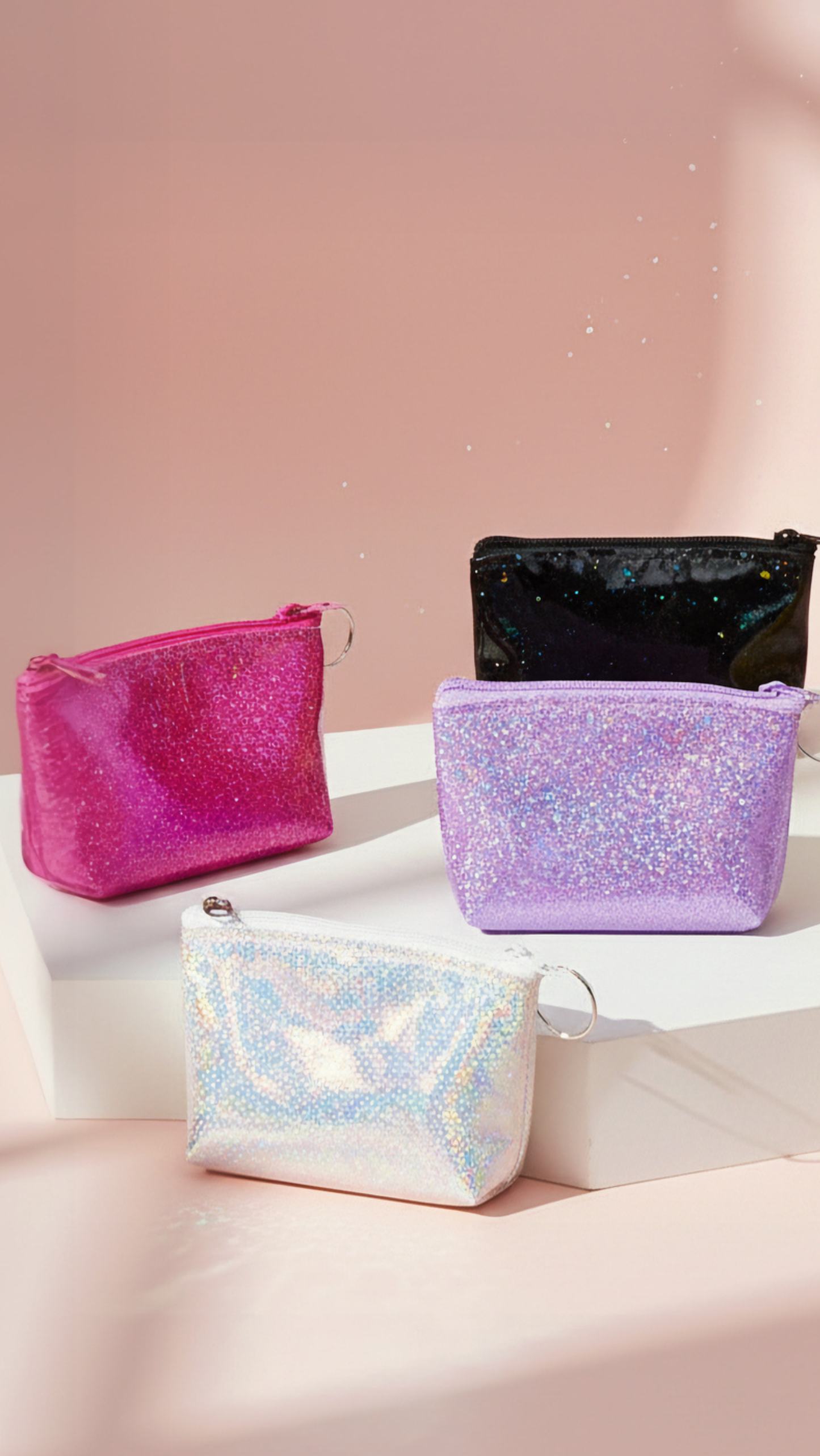 Glitter Zipper Purse