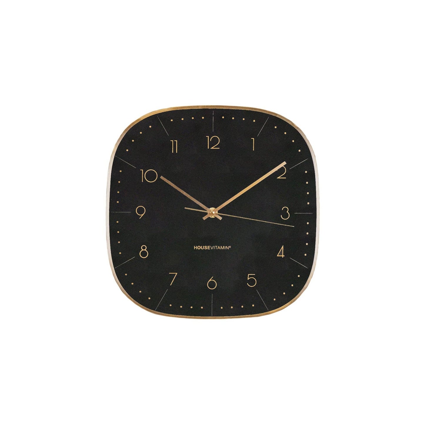 Veggklokke Black Square