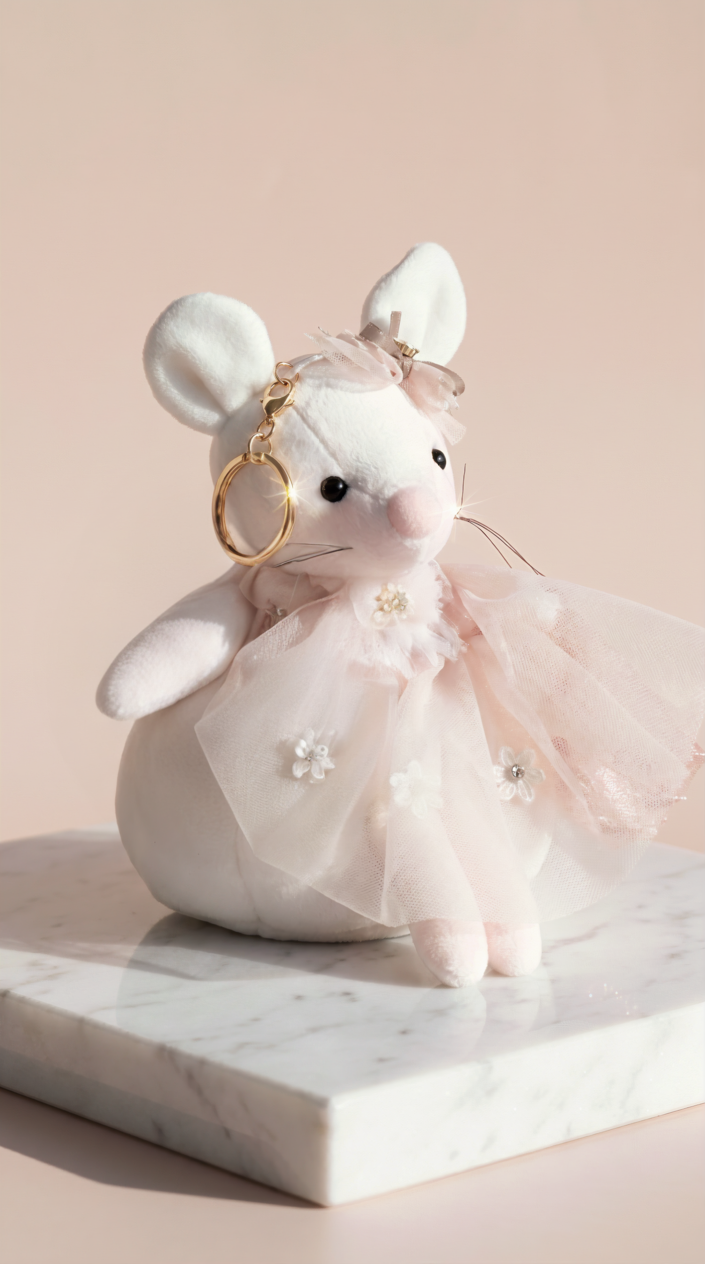 Oversized Ballerina Mouse Charm