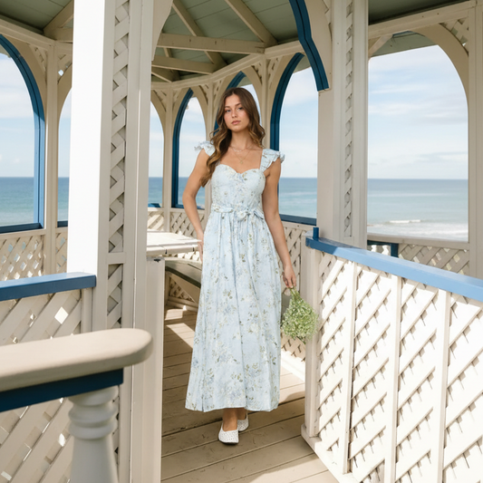 Floral Corset Maxikjole