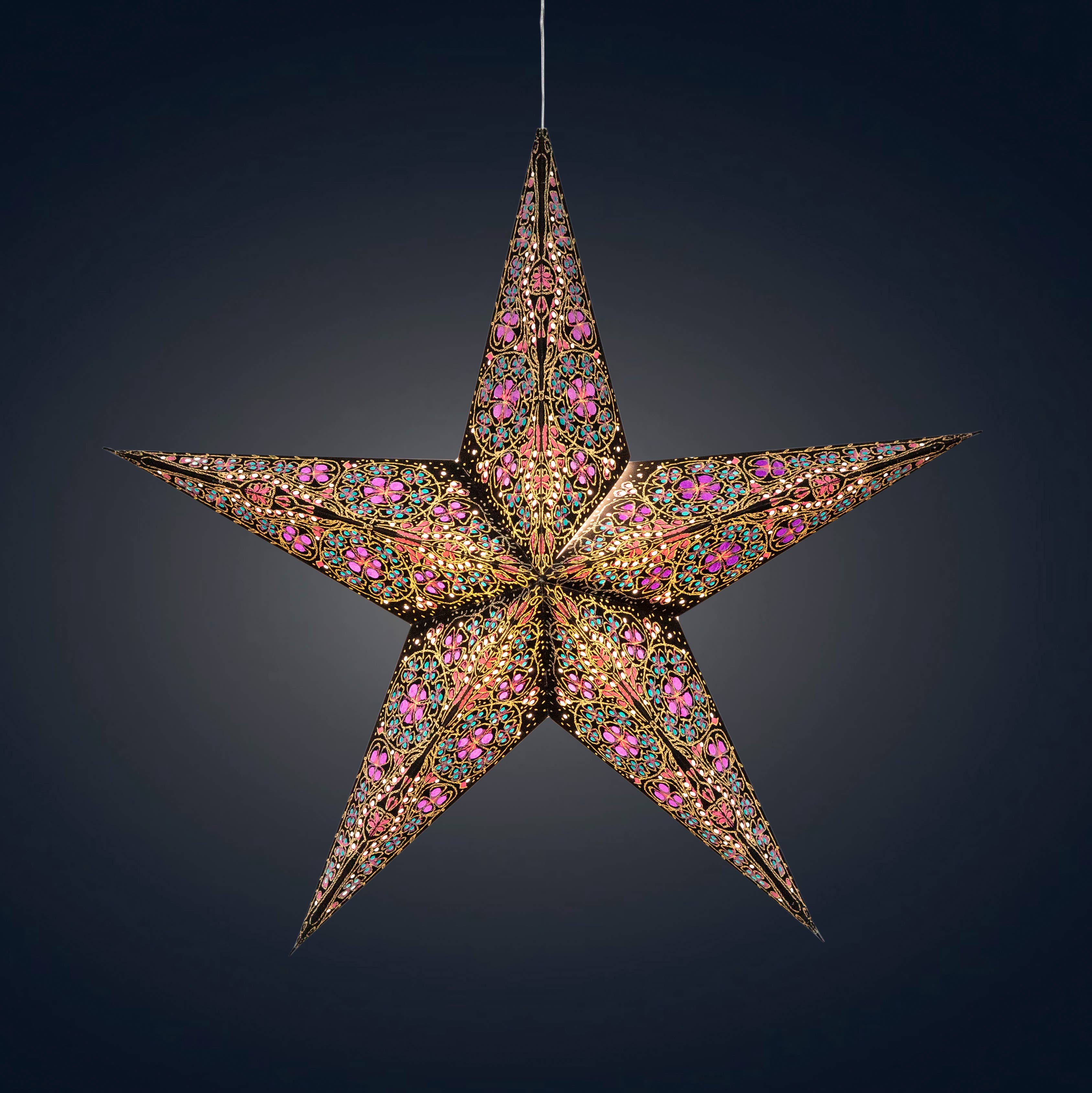 Adventsstjerne Cathedral Turkis/Lilla 58 cm – Things With A Story