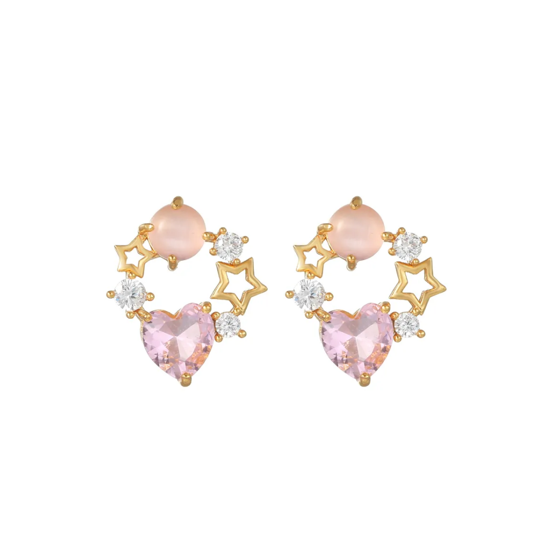 Starry Heart Øredobber