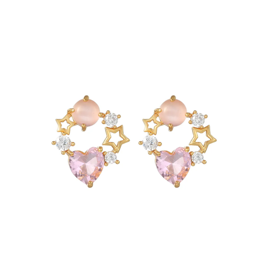 Starry Heart Øredobber