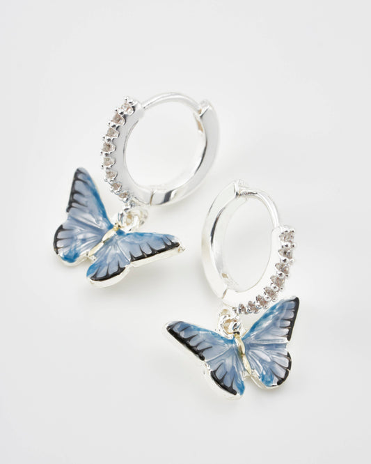 Blue Butterfly Øredobber