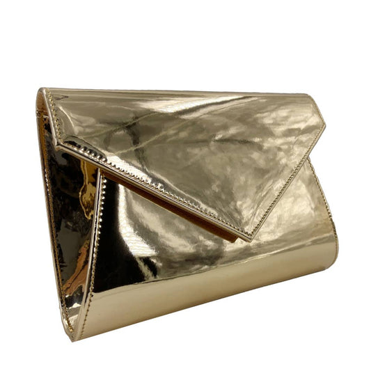 Metallic Rose Clutch
