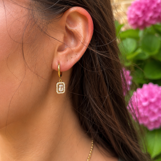 Cubic Zirconia Pavé Øredobber