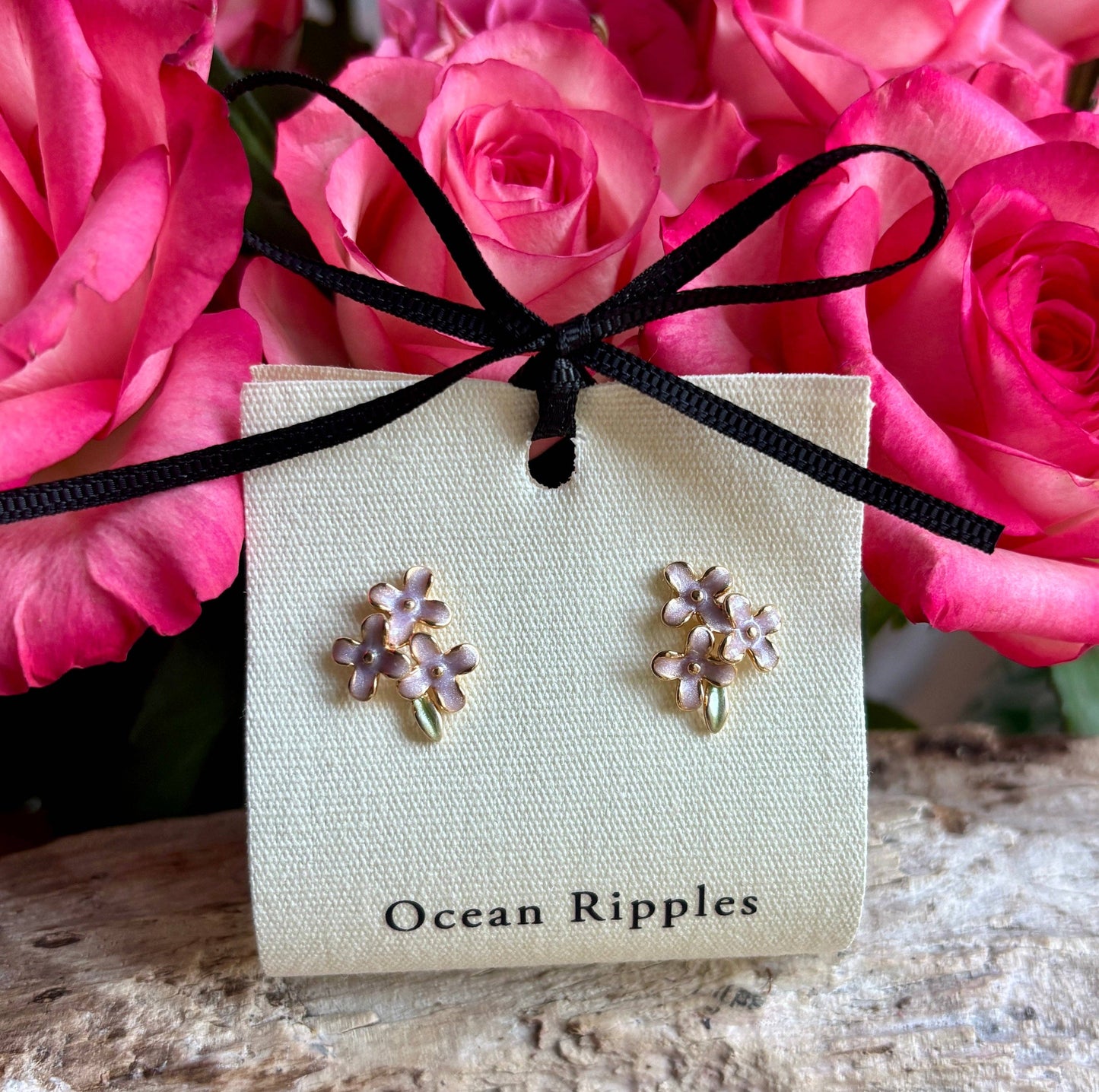 Lilac Flower Øredobber