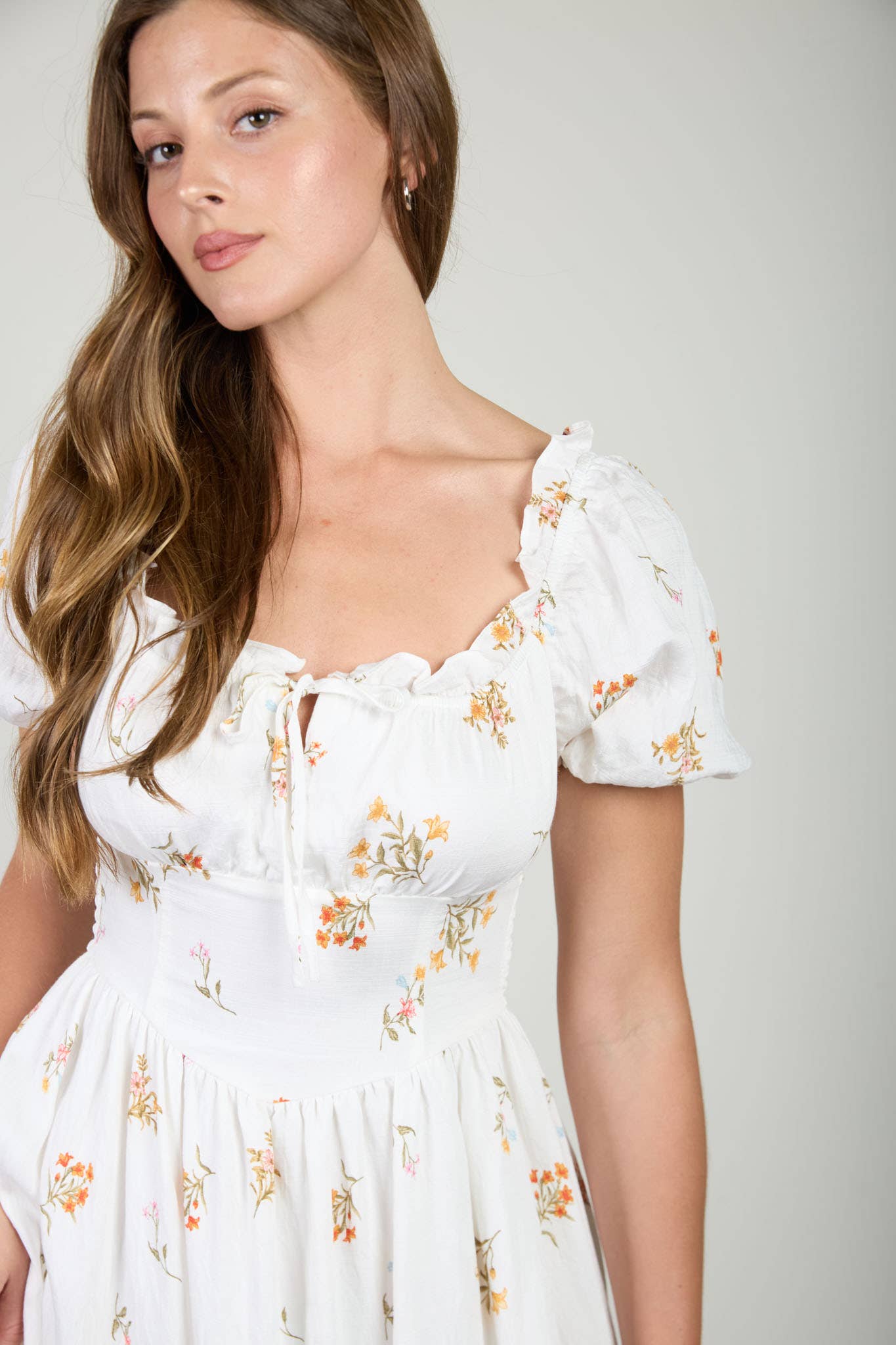 Falling Floral Midikjole