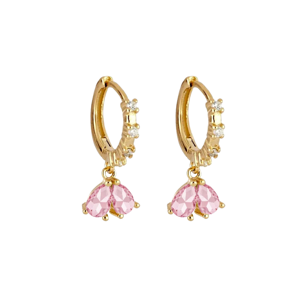 Earrings belle pink