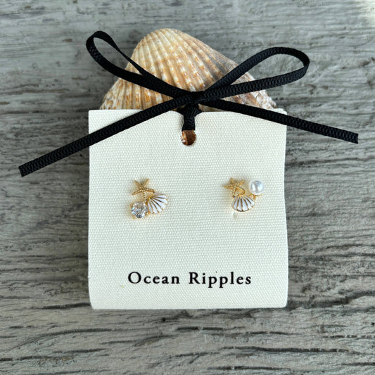 Starfish Shell Øreringer