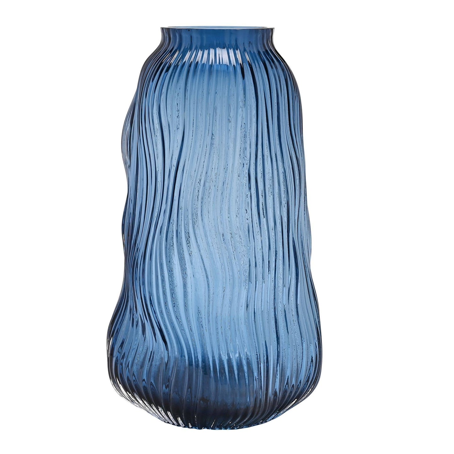 Blue Ridged Vase