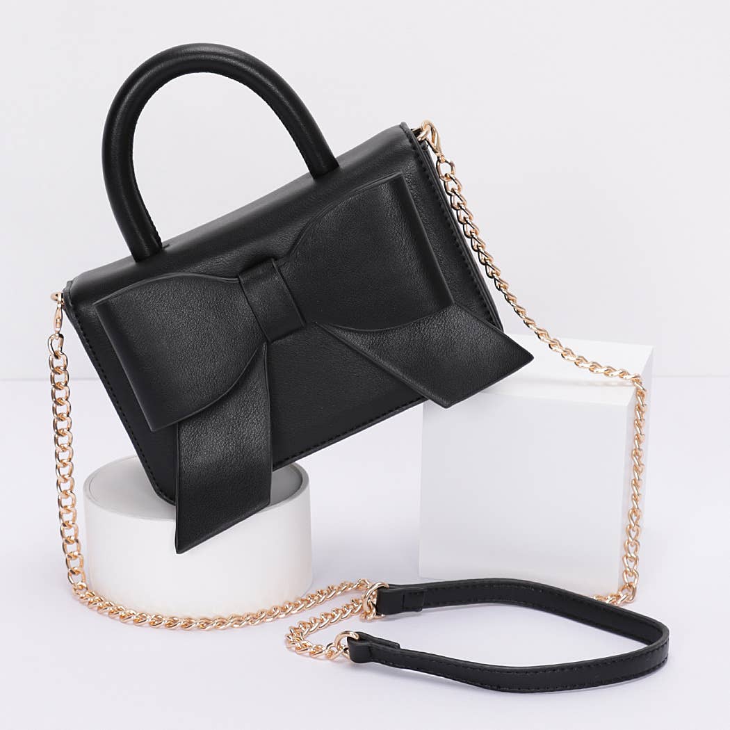 Ribbon Top Handle Bag