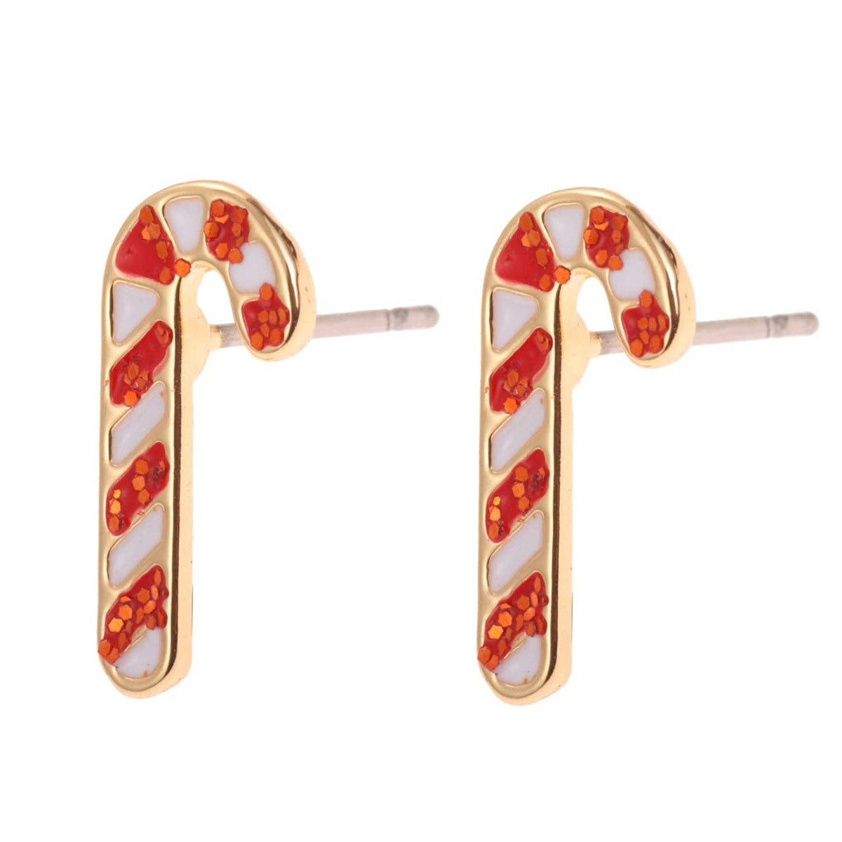 Candy Cane Studs