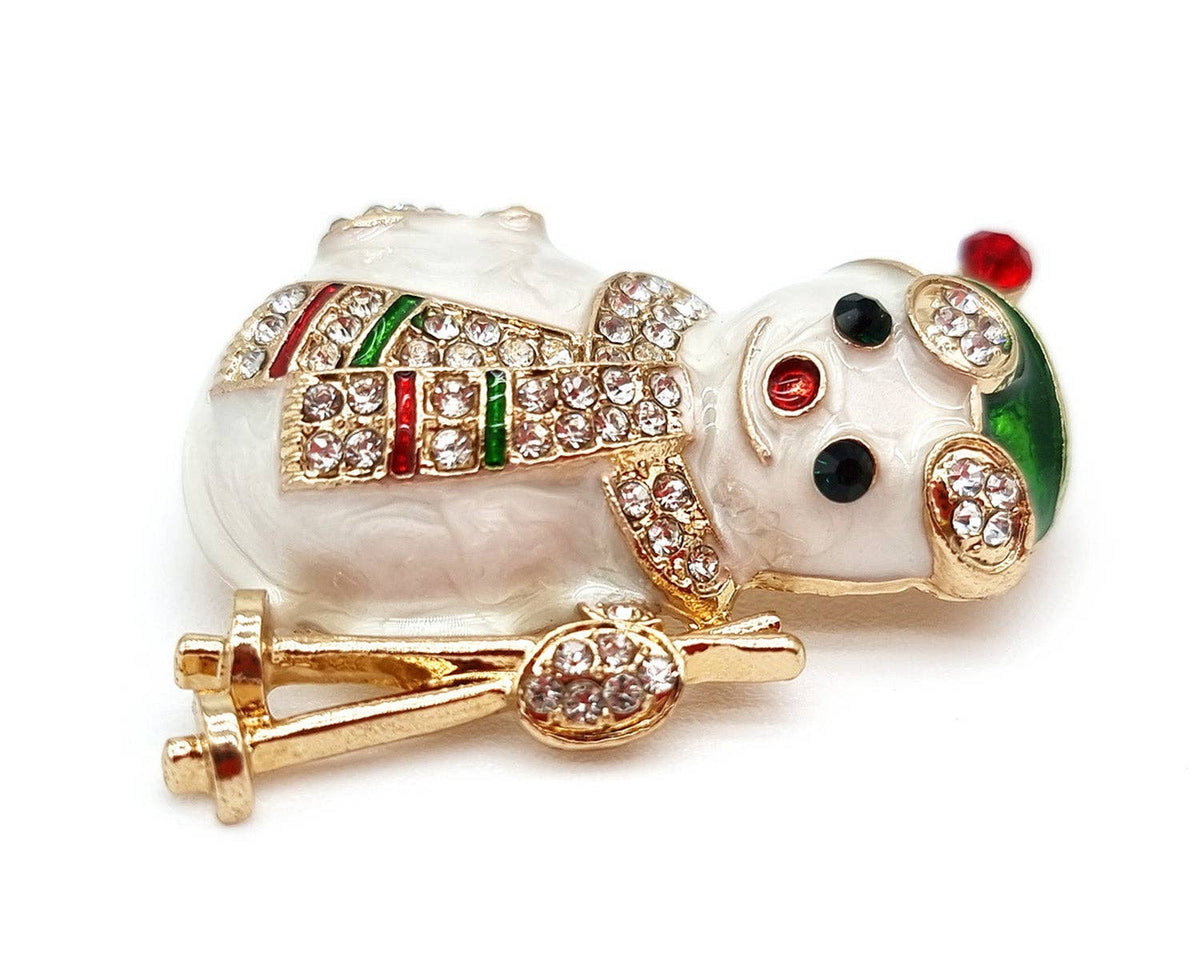 Snowman Brosje
