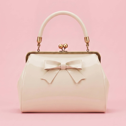 Colette Ivory Vintage Clutch Ivory