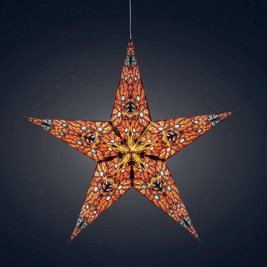 Adventsstjerne Cosecha Svart/Gult 58 cm