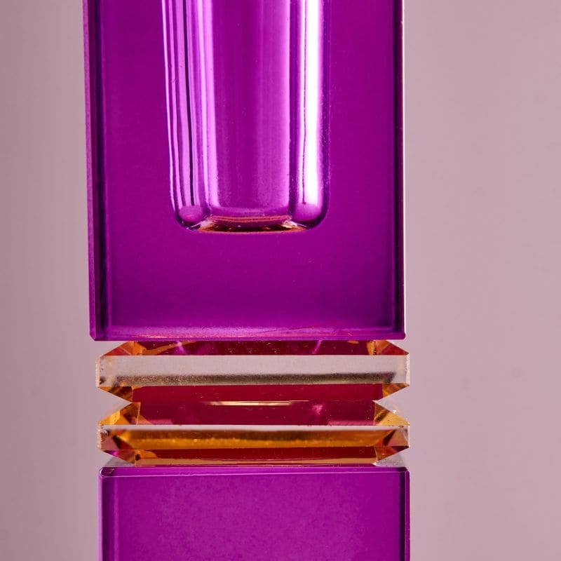 Fancy Crystal Lysholder Purple