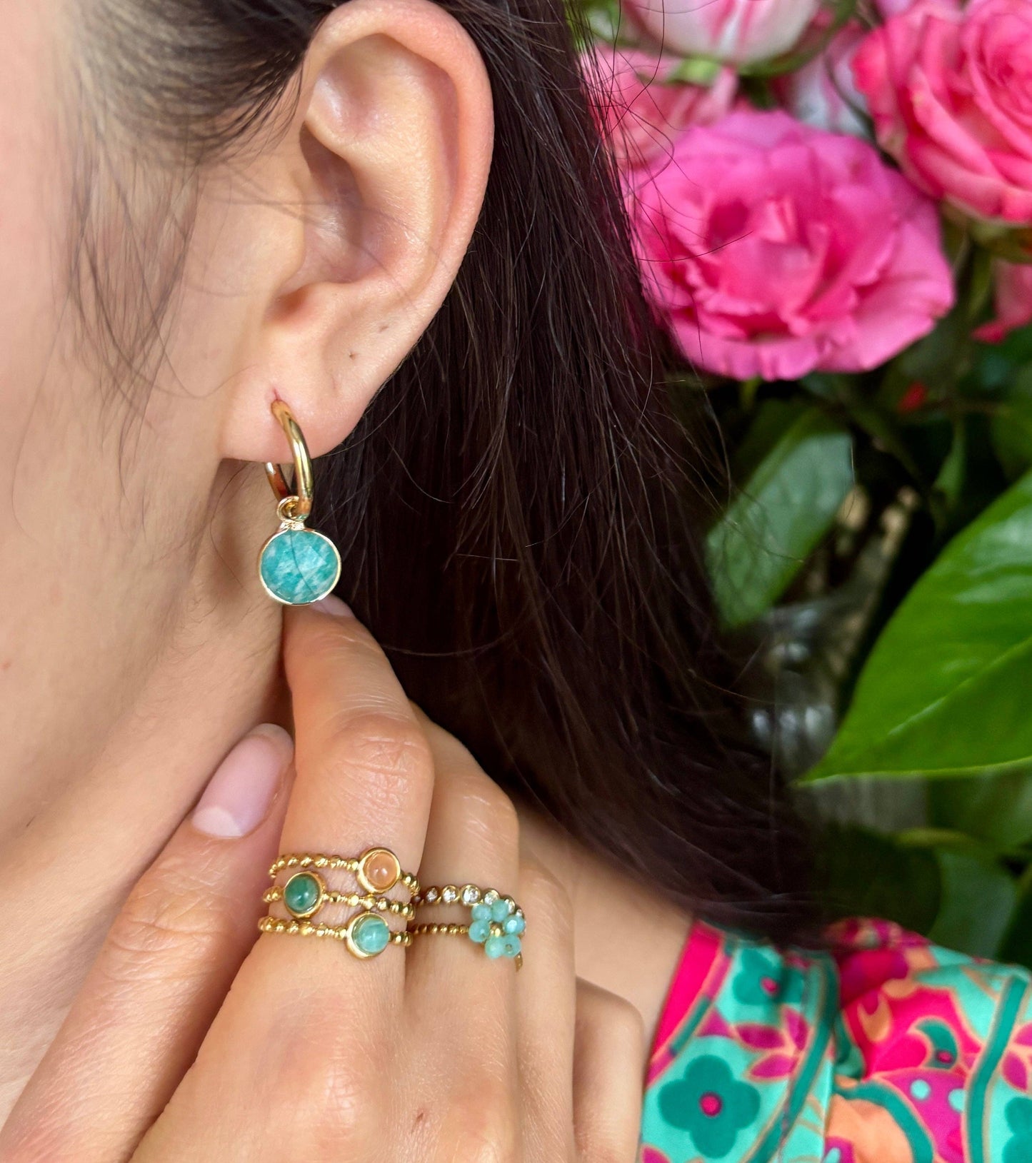 Huggie Stones Øredobber