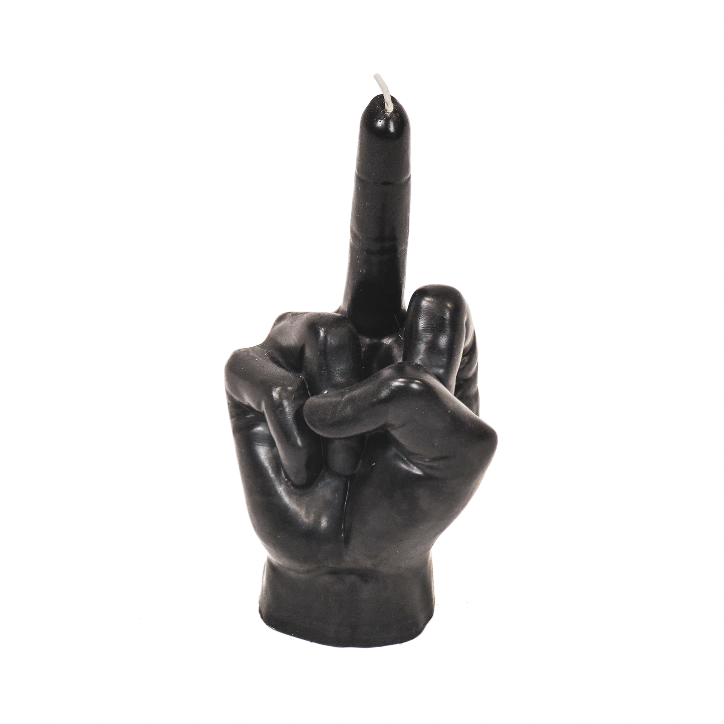 Middle Finger Lys Svart
