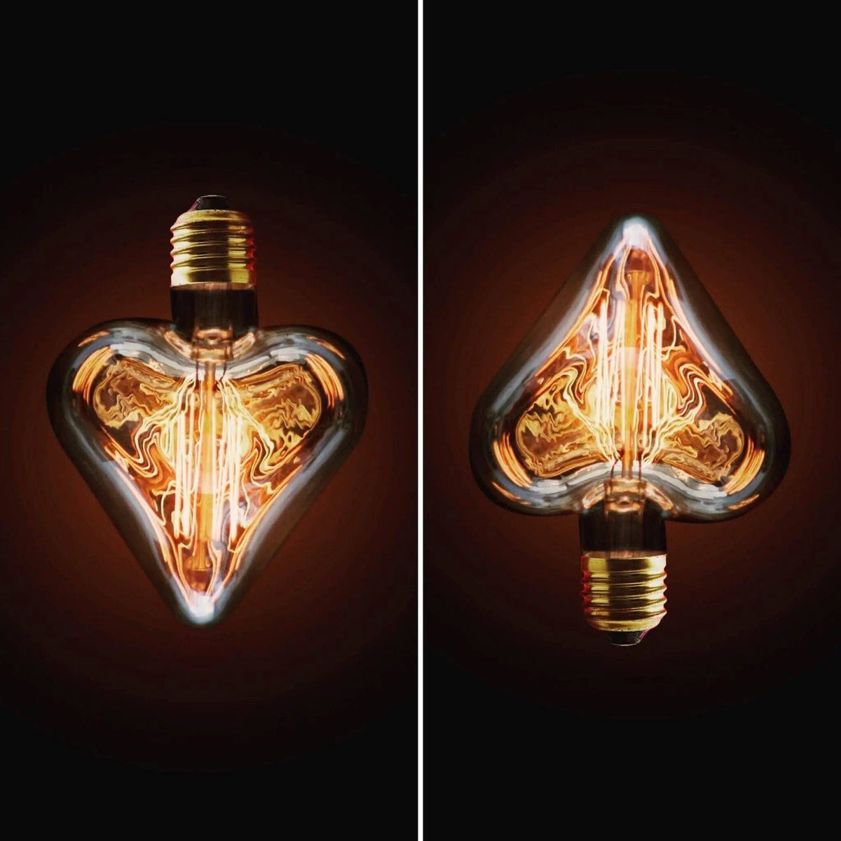 Vintage Heart Pære