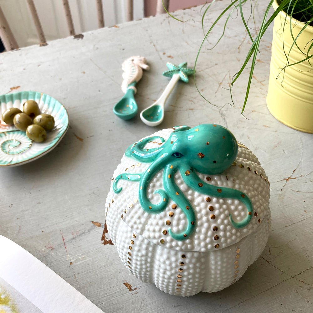 Coral Octopus Skål