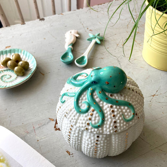 Coral Octopus Skål
