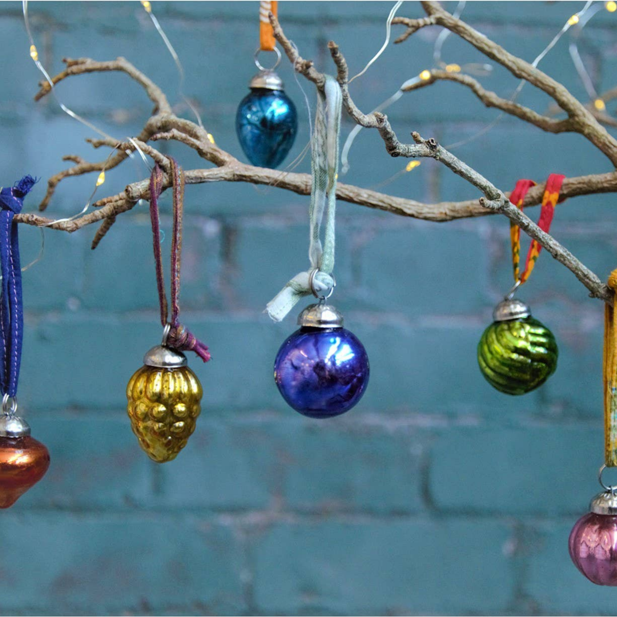 Coloured Glass Baubles