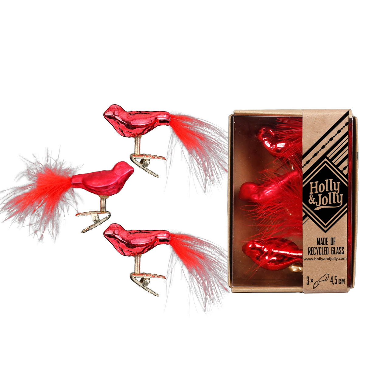 Fugl Merry Red 4,5 cm